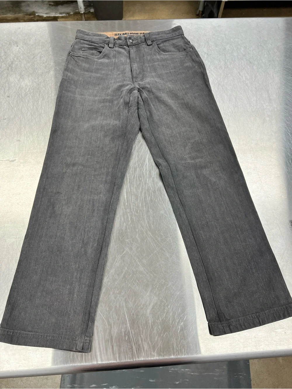 Duluth Trading Co Men's Charcoal Black Straight Jeans 32 x 32